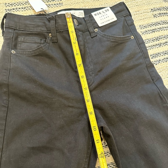 ASOS design Topshop high rise Jamie flare jeans in black - Picture 9 of 13